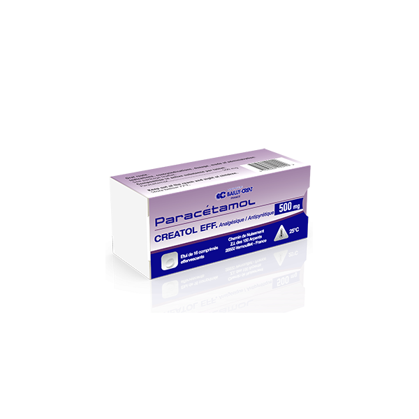 Paracetamol Creat 500Mg Comprimé B/1000