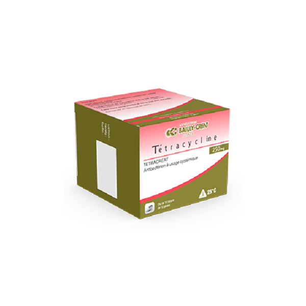 Tetracycline Creat 250Mg B/10*10