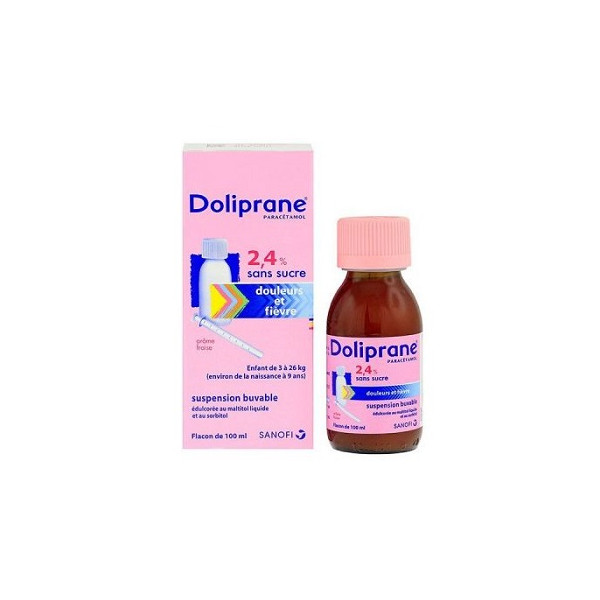 Doliprane 2.4% Fl/60Ml Sirop